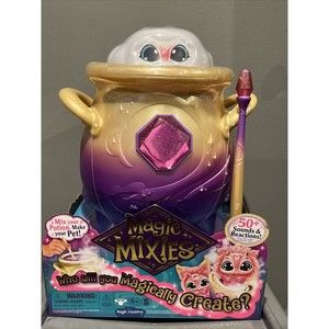 Magic Mixies Magical Misting Cauldron with Interactive Pink 8” Plush Kids Toy